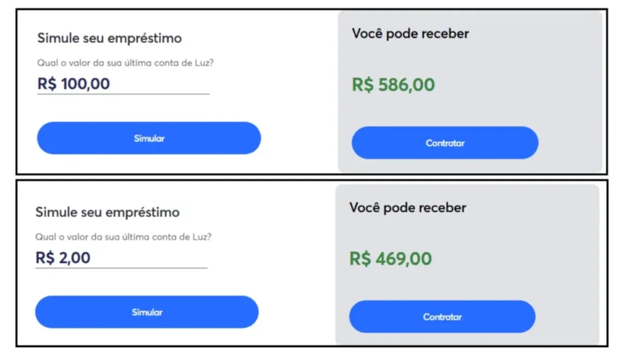Como simular o valor disponível para empréstimo